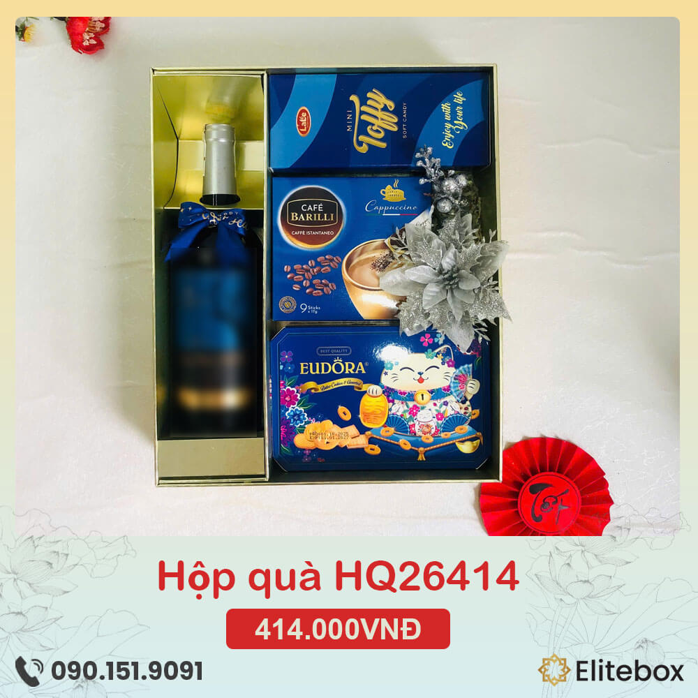 Hộp quà Tết 2026 HQ26414 Hộp quà Tết 2026 HQ26414