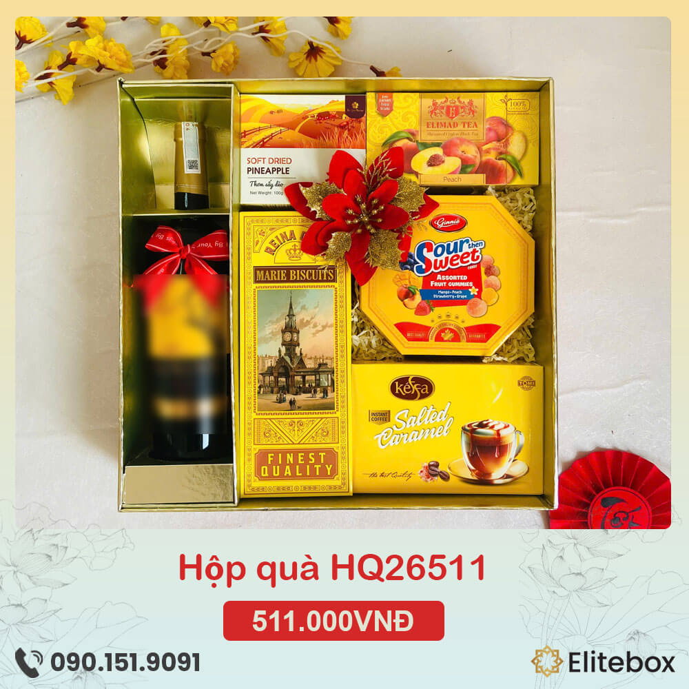 Hộp quà Tết 2026 HQ26511 Hộp quà Tết 2026 HQ26511