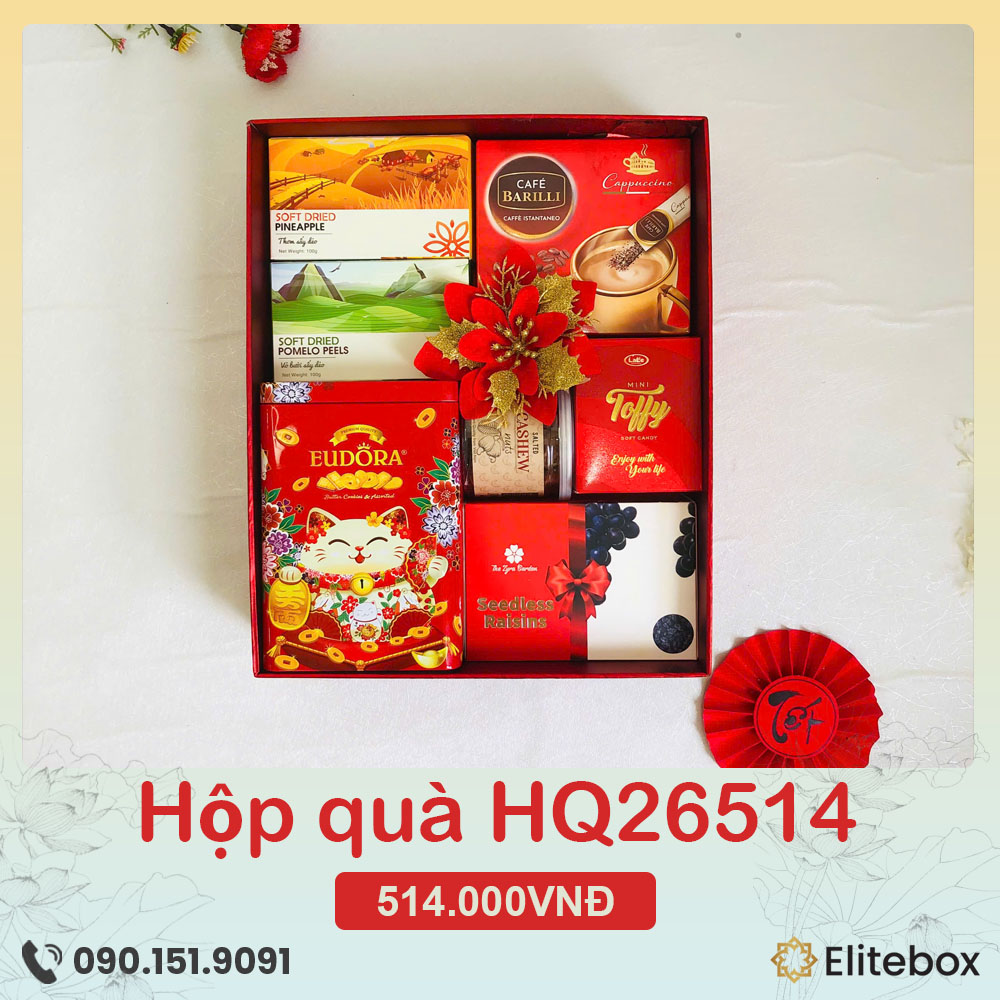 Hộp quà Tết 2026 HQ26514 Hộp quà Tết 2026 HQ26514