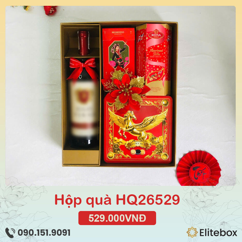 Hộp quà Tết 2026 HQ26529 Hộp quà Tết 2026 HQ26529