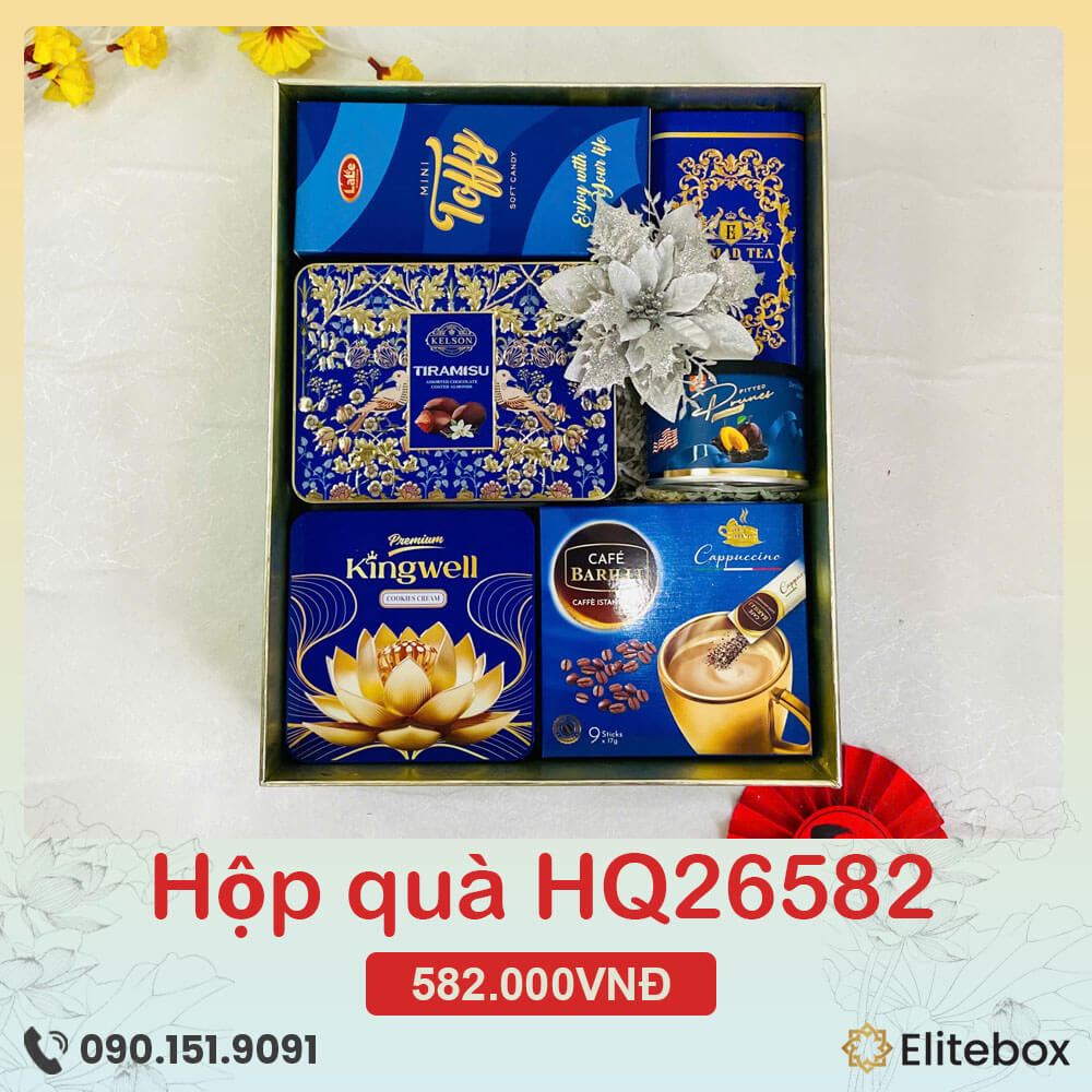 Hộp quà Tết 2026 HQ26582 Hộp quà Tết 2026 HQ26582