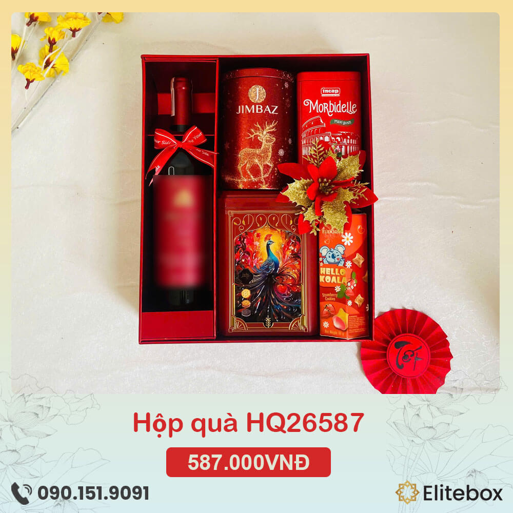 Hộp quà Tết 2026 HQ26587 Hộp quà Tết 2026 HQ26587