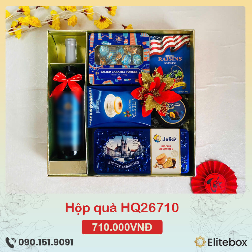 Hộp quà Tết 2026 HQ26710 Hộp quà Tết 2026 HQ26710