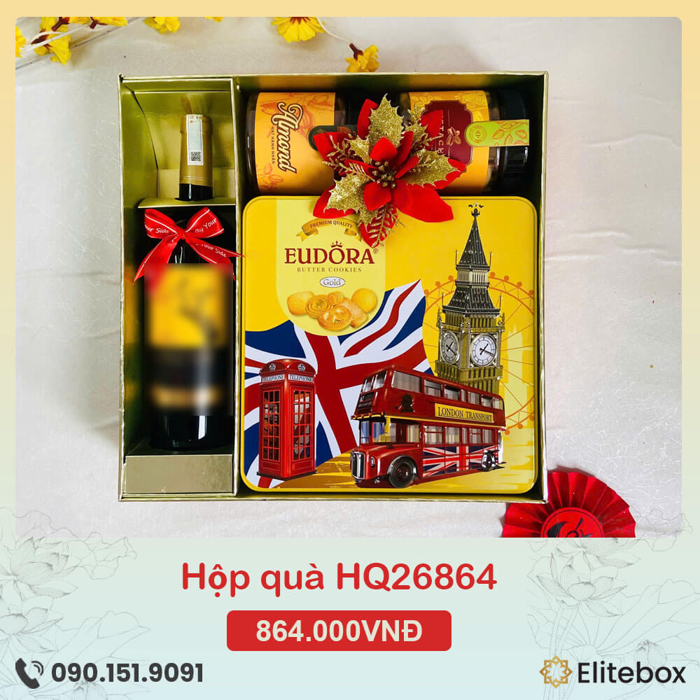 Hộp quà Tết 2026 HQ26864 Hộp quà Tết 2026 HQ26864