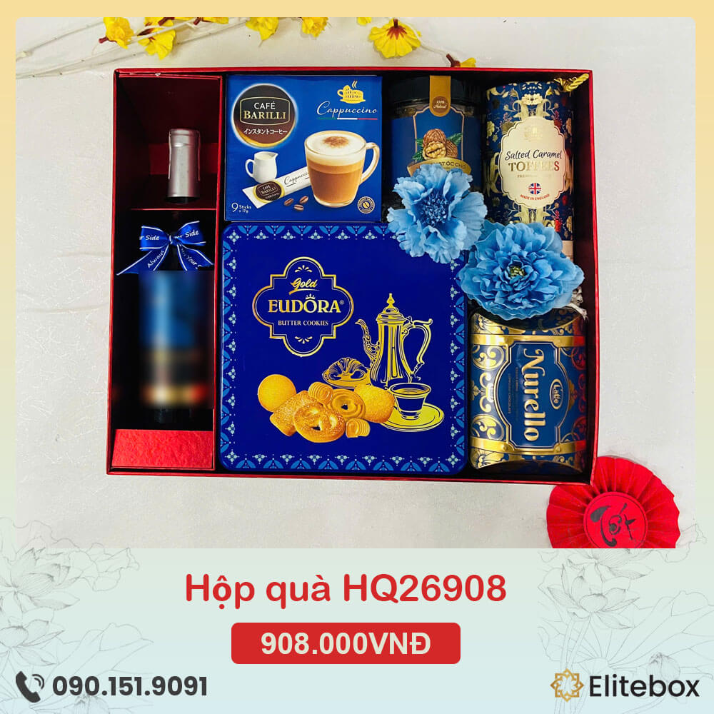 Hộp quà Tết 2026 HQ26908 Hộp quà Tết 2026 HQ26908